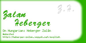 zalan heberger business card